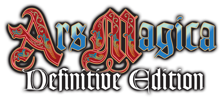 Ars Magica Definitive Edition logo. Used with permission.