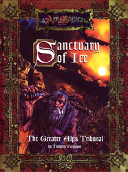 Cover illustration for Sanctuary of Ice: The Greater Alps Tribunal