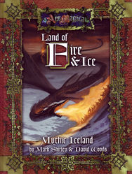 Cover illustration for Land of Fire and Ice: The Sourcebook of Mythic Iceland